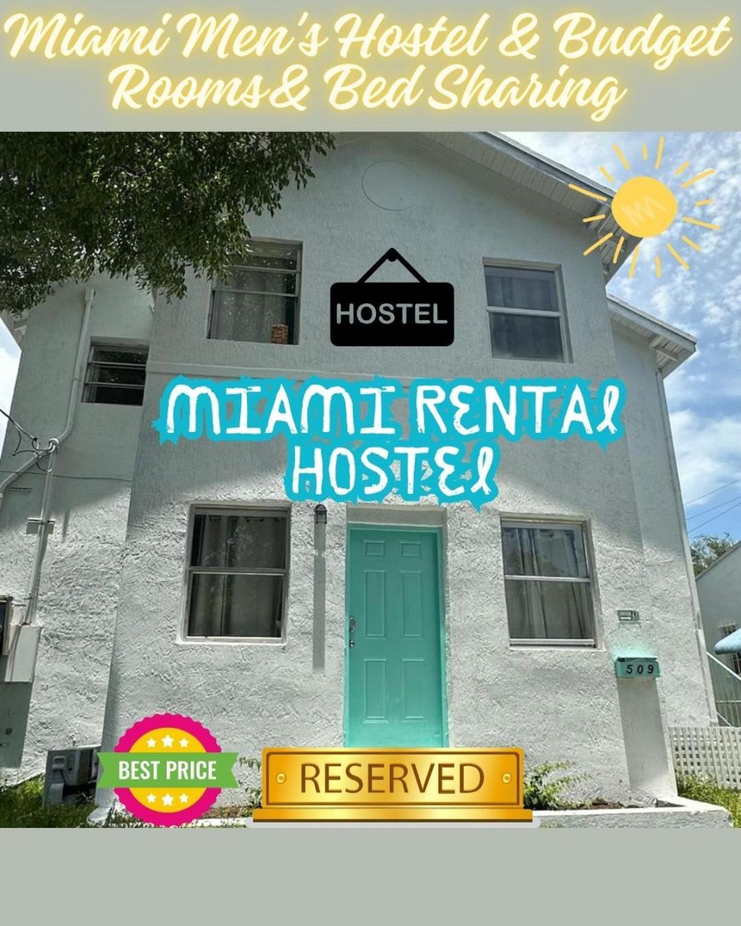 103 Miami Shared Rooms For Men Central Comfortable, Affordable 외부 사진